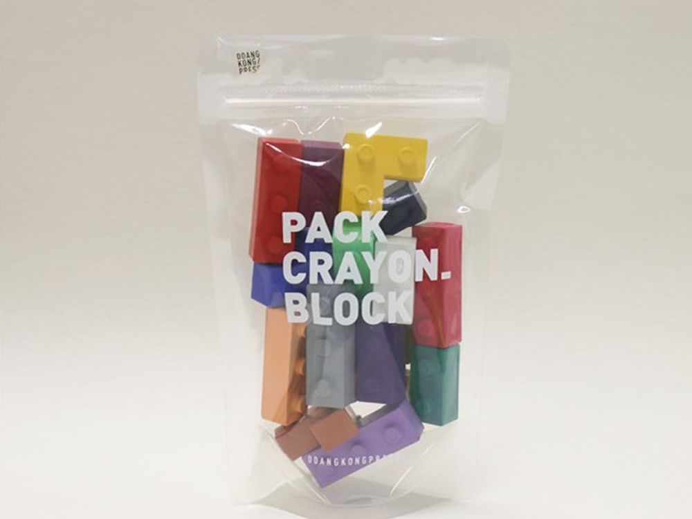 Jouets enfants - [GOOBER] CRAYON_BLOCK_PACK (18 pièces) - DESIGN KOREA