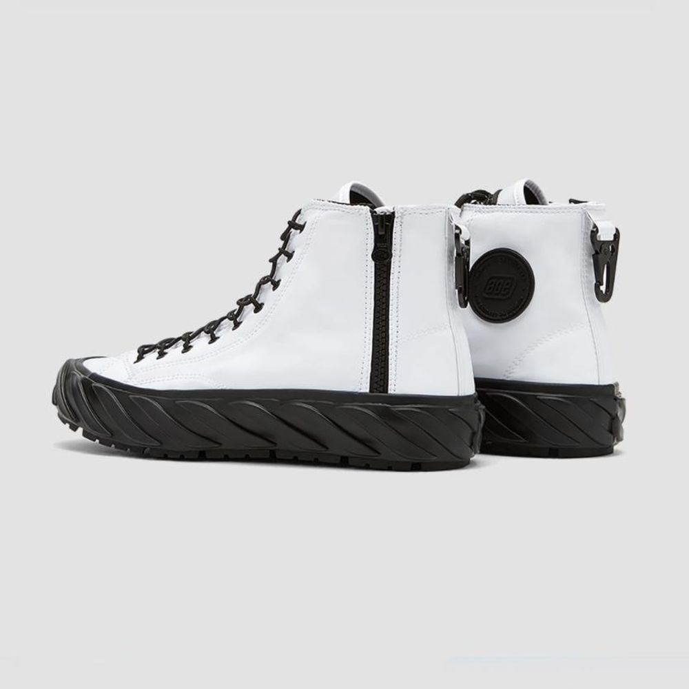 Shoes - [AGE] AGE SNEAKERS high top water resistance_white - DESIGN KOREA