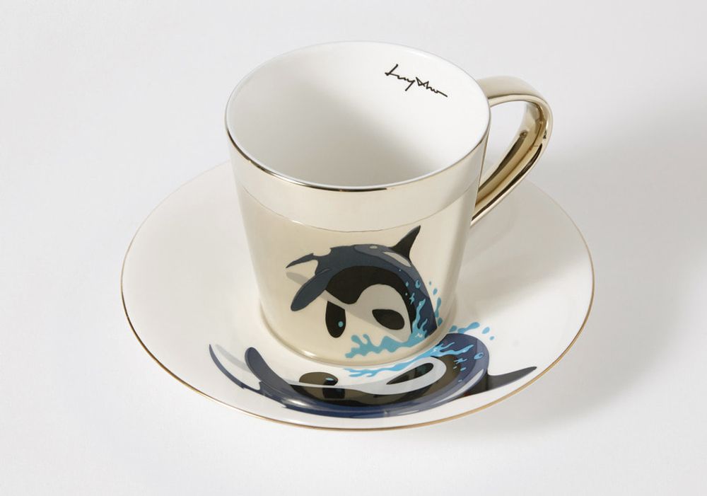 Mugs - [LUYCHO] TR-09 Tall Rounded_Killer Whale - DESIGN KOREA