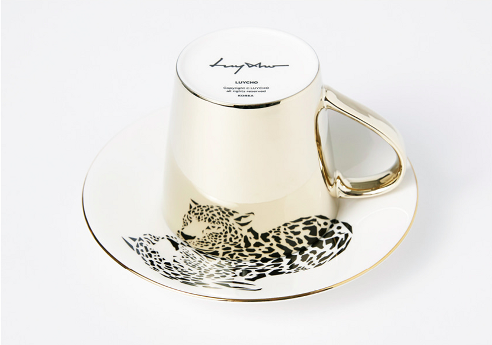 Mugs - [LUYCHO] SR-01 Short Rounded_Amur Leopard - DESIGN KOREA