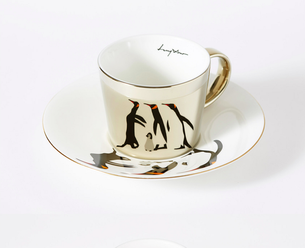 Mugs - [LUYCHO] SR-07 Short Rounded_Emperor Penguins - DESIGN KOREA