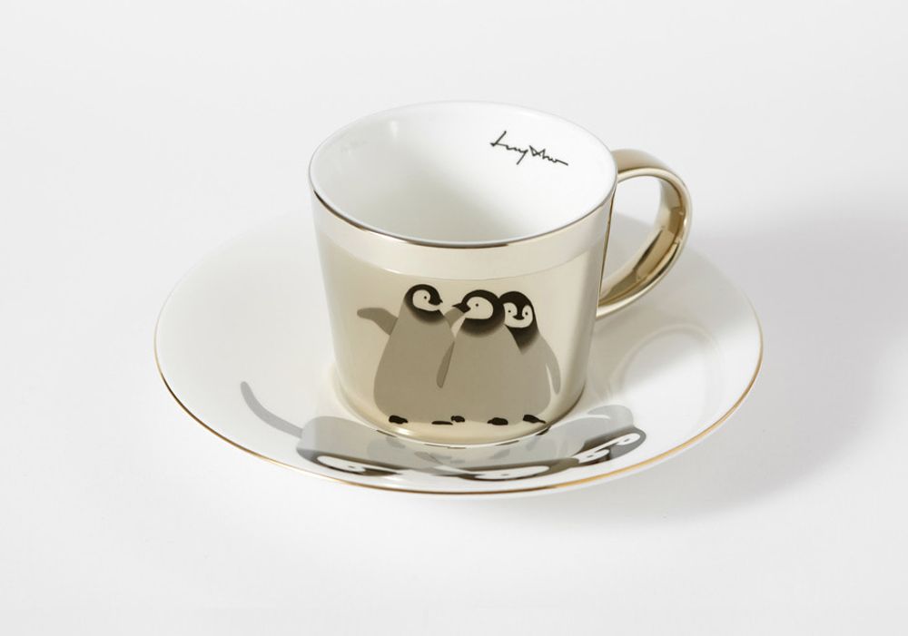 Mugs - [LUYCHO] SR-06 Short Rounded_Baby Emperor Penguins - DESIGN KOREA