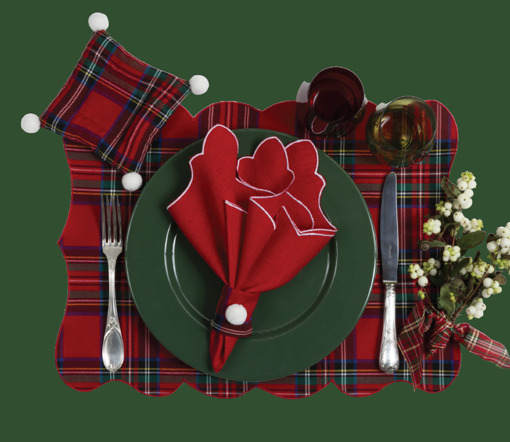 Décorations pour tables de Noël - COLLECTION TARTAN - LA GALLINA MATTA