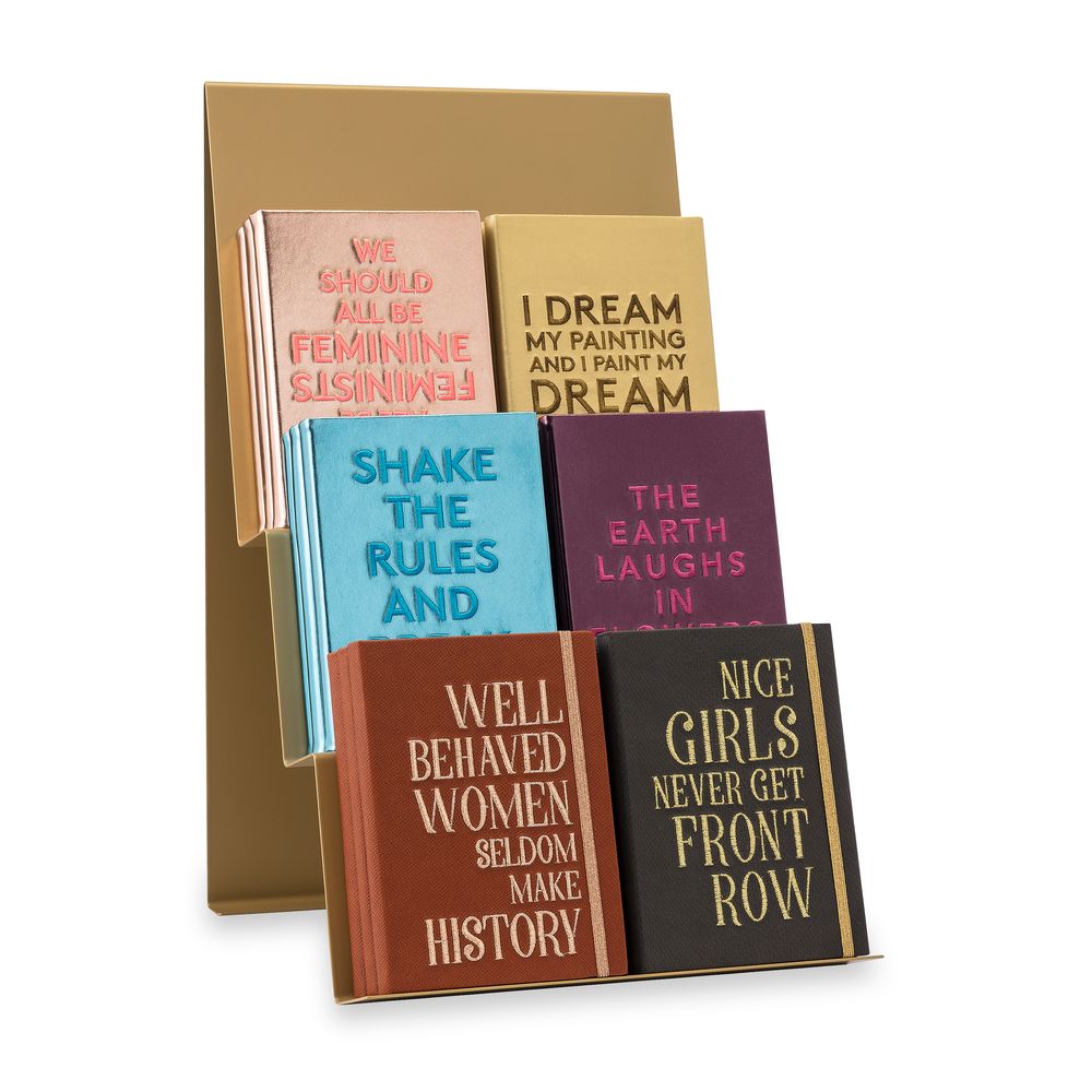 Bookshelves - Metallic golden shop article display - BIEN MOVES
