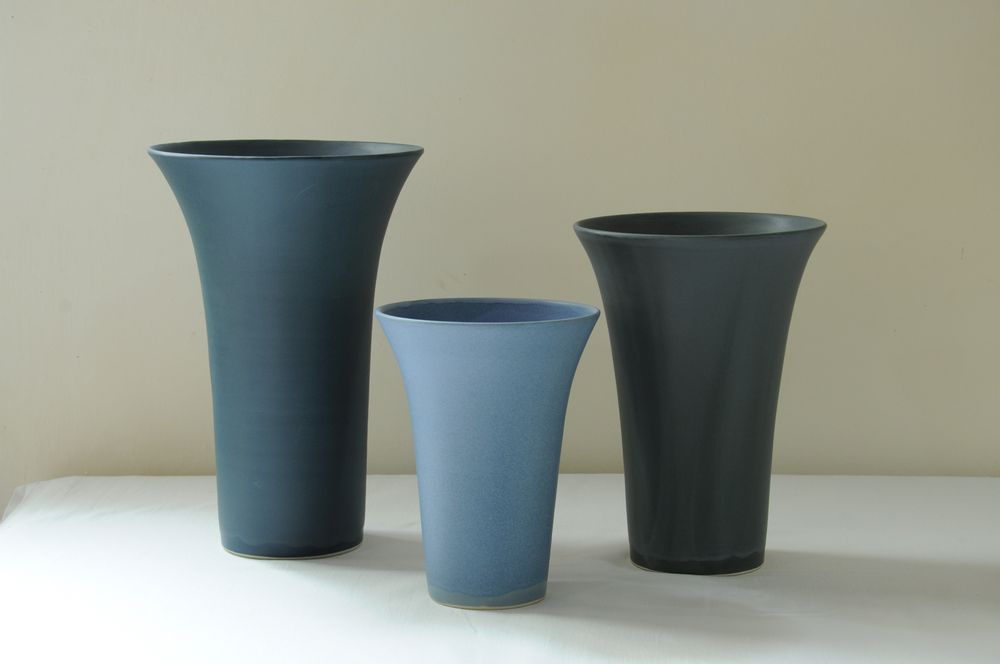 Vases - Groupe de vases en grès - CHRISTIANE PERROCHON