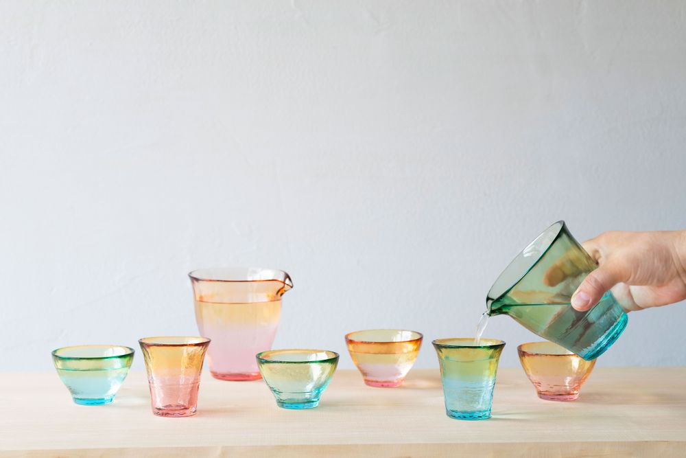 Tea and coffee accessories - Color of Nippon Utsuroi Glass set - ISHIZUKA GLASS CO., LTD.
