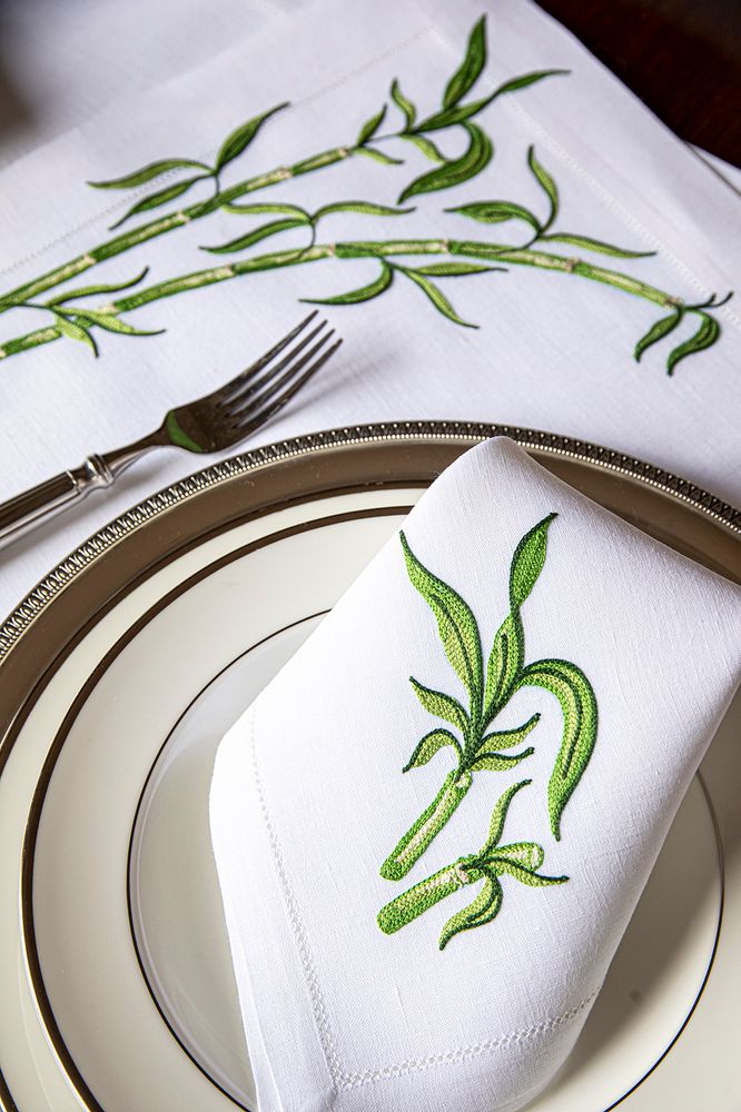 Linge de table textile - Set de table Bambù et serviette - NIVES BY BALDINI E CECCHI