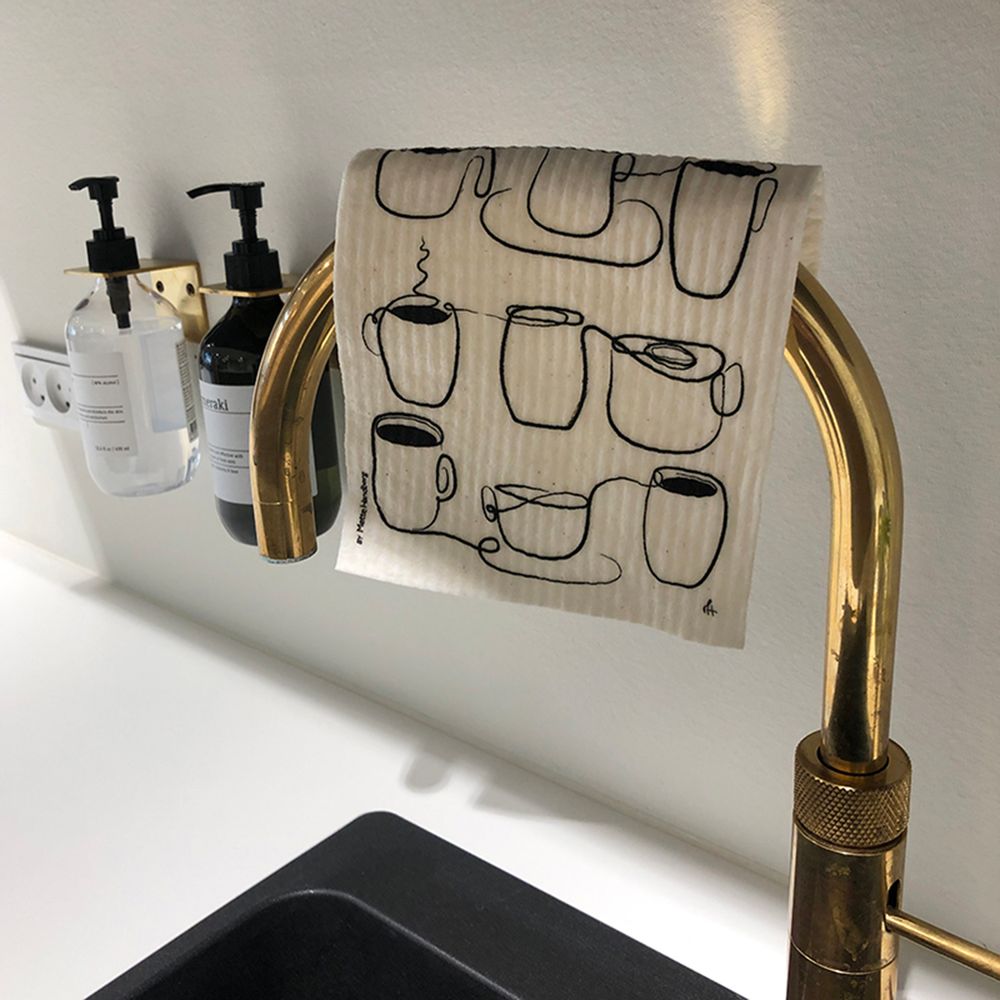 Tea towel - Biodegradable dishcloths that are both stylish and practical - METTEHANDBERG ART PRINTS
