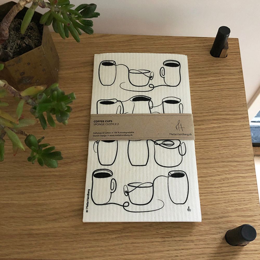 Tea towel - Biodegradable dishcloths that are both stylish and practical - METTEHANDBERG ART PRINTS