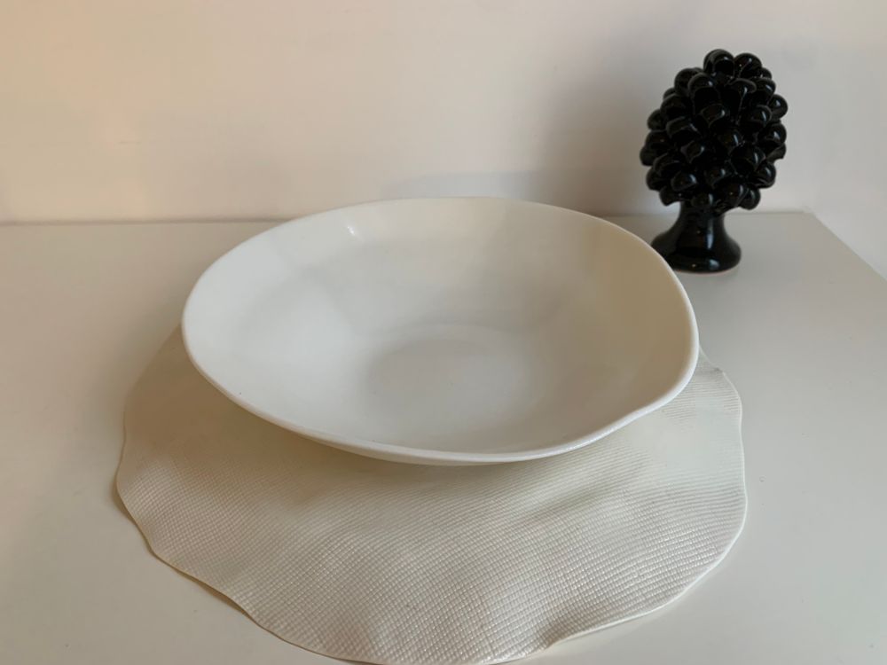 Assiettes de réception - ASSIETTE ARTISANALE EN PORCELAINE - MAISON GALA