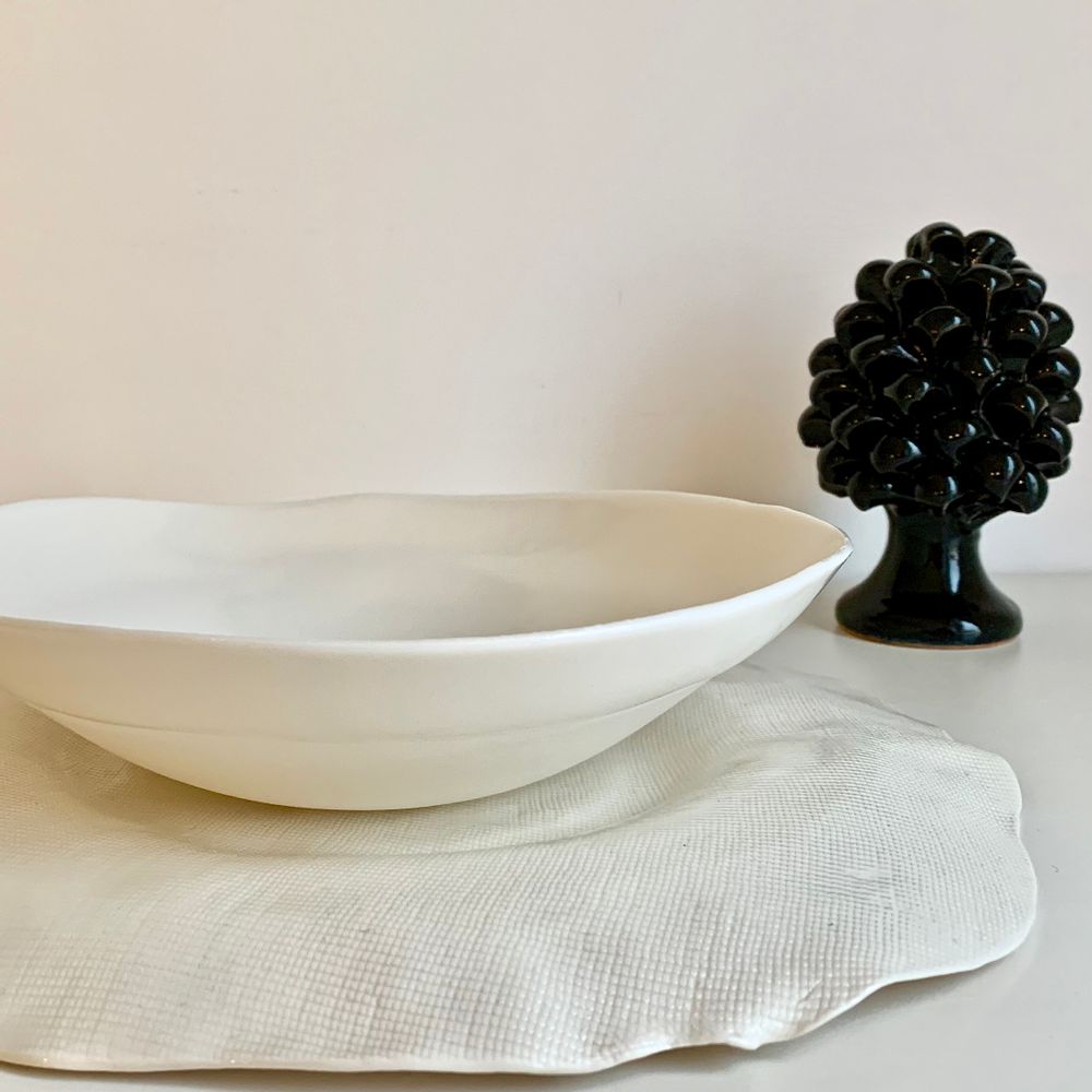 Assiettes de réception - ASSIETTE ARTISANALE EN PORCELAINE - MAISON GALA
