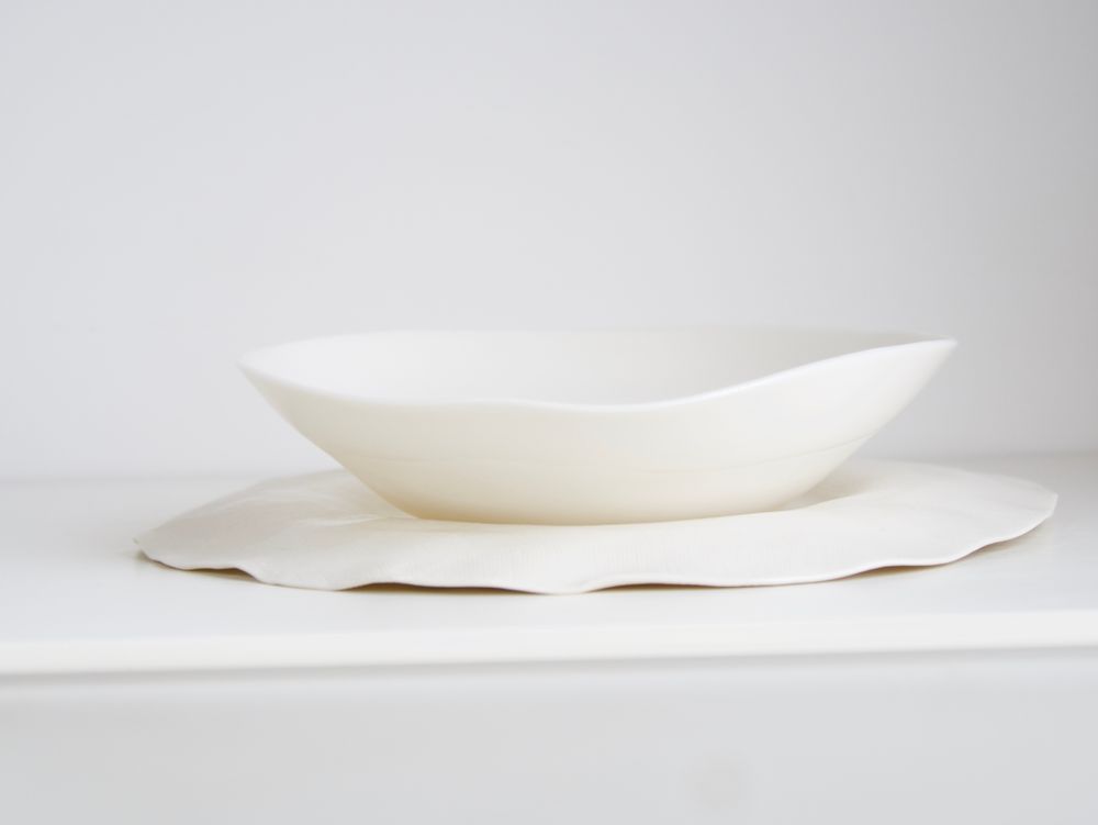 Assiettes de réception - ASSIETTE ARTISANALE EN PORCELAINE - MAISON GALA