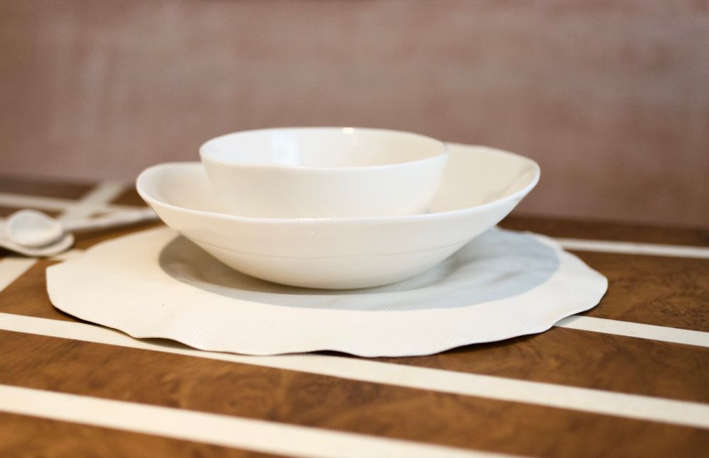 Assiettes de réception - ASSIETTE ARTISANALE EN PORCELAINE - MAISON GALA