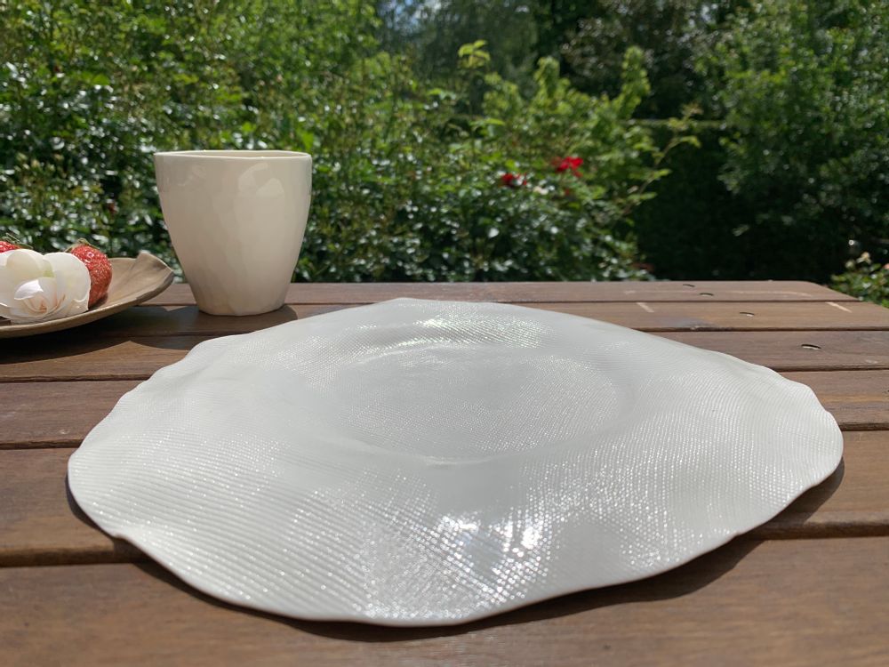 Assiettes de réception - ASSIETTE ARTISANALE EN PORCELAINE - MAISON GALA