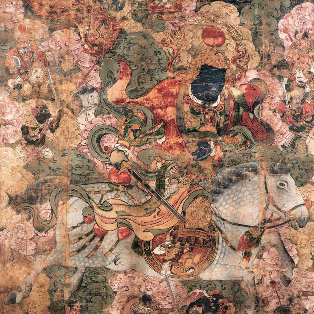Wallpaper - Vairoçana Panel - Etoffe.com x Agence Musées Nationaux - ETOFFE.COM