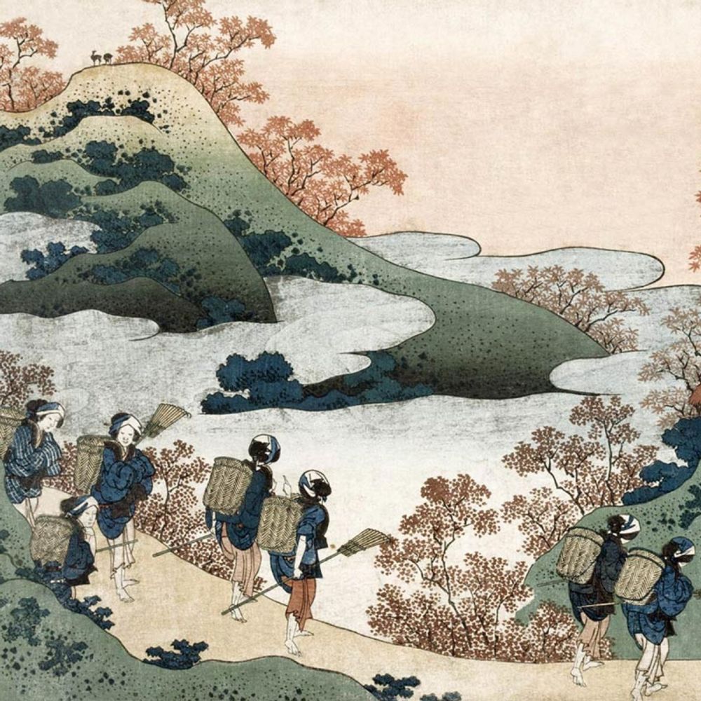 Papiers peints - Panneau Sarumaru Daiyû de Etoffe.com x Agence Musées Nationaux - ETOFFE.COM