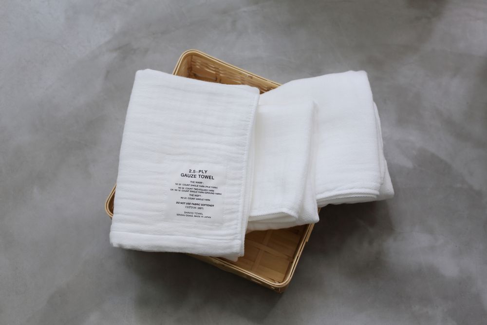 Fabrics - 2.5-Ply Gauze / bath towel size-M - SHINTO TOWEL