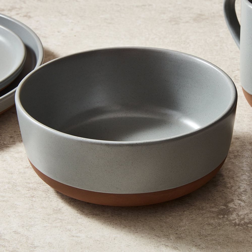 Assiettes au quotidien - Service de vaisselle 16 pièces Barbary & Oak Verona - Ardoise - RKW LTD - BARBARY & OAK