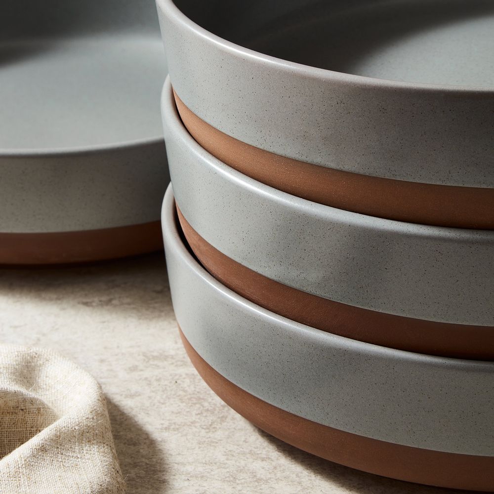 Bowls - Barbary & Oak Verona Pasta Bowls - Slate - RKW LTD - BARBARY & OAK