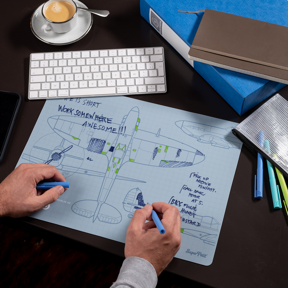 Stationery - Super Dad Graffiti Mat + 1 marker. - SUPERPETIT
