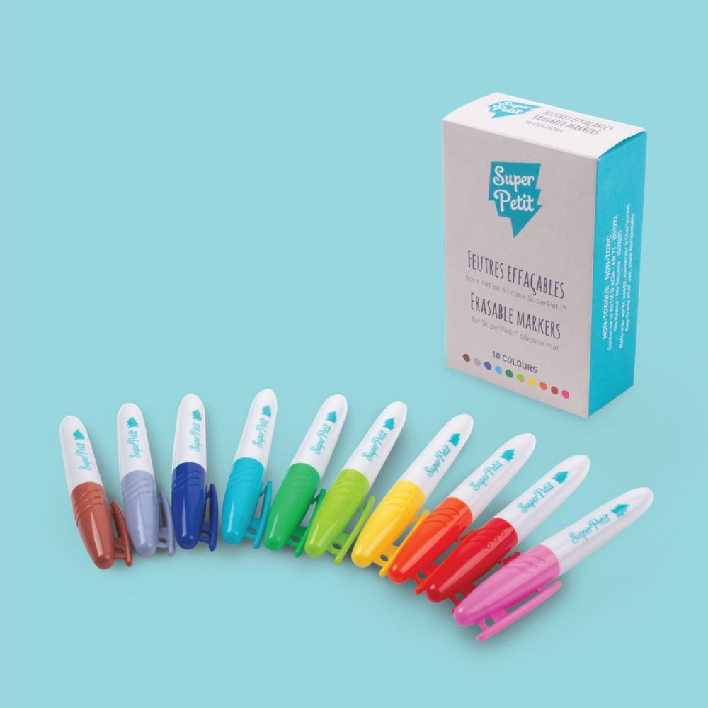 Children's arts and crafts - 10 MARKERS BOX - SUPERPETIT