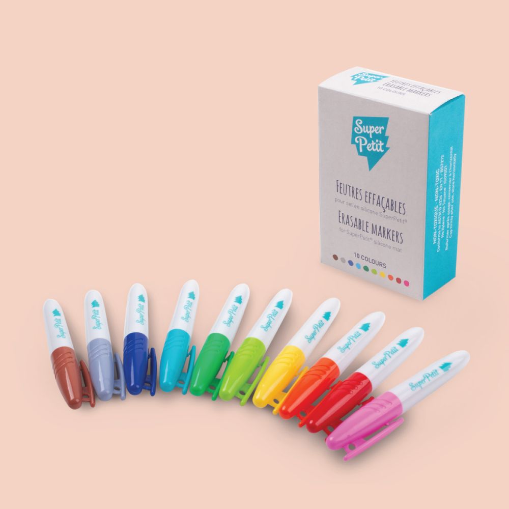 Children's arts and crafts - 10 MARKERS BOX - SUPERPETIT