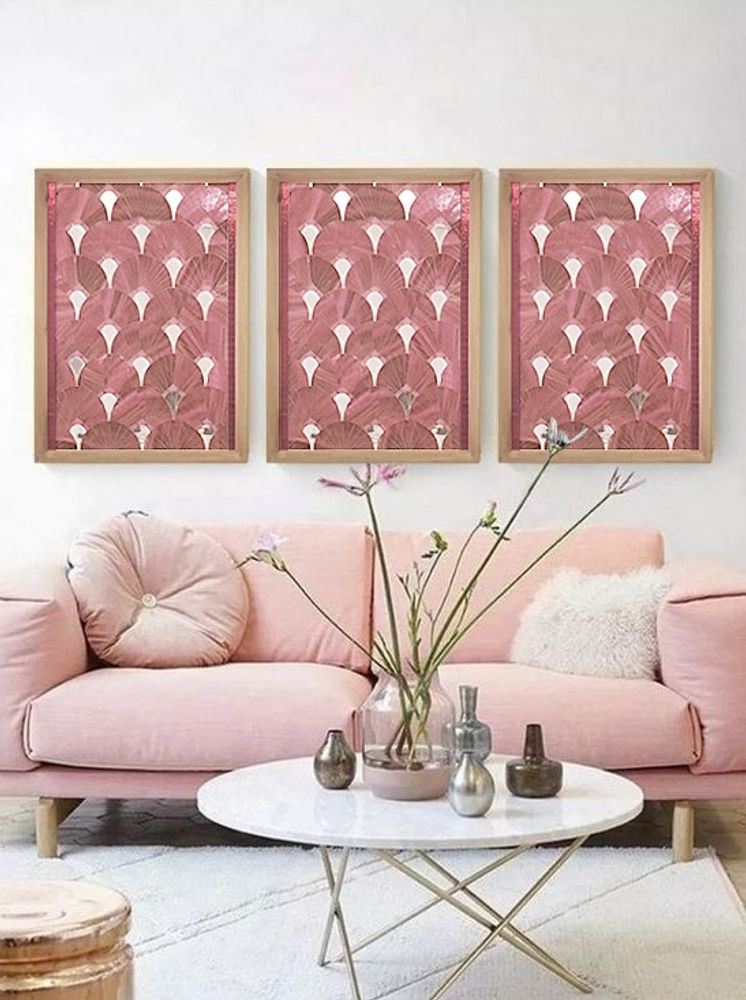 Décorations vitrail - Palmettes Art Déco 60 x 83 cm - MYRIAM HUBERT