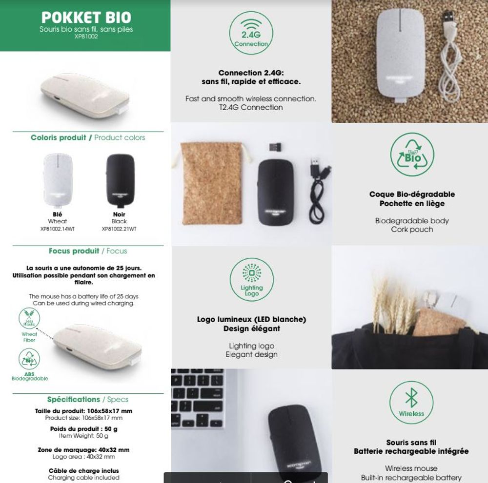 Autres objets connectés - Souris - Pokket Eco Collection - XOOPAR