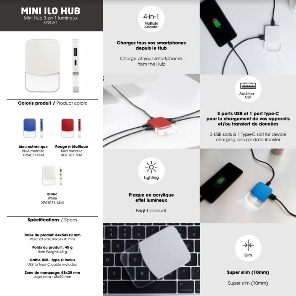 Other office supplies - Ilo USB-Mini HUB - XOOPAR