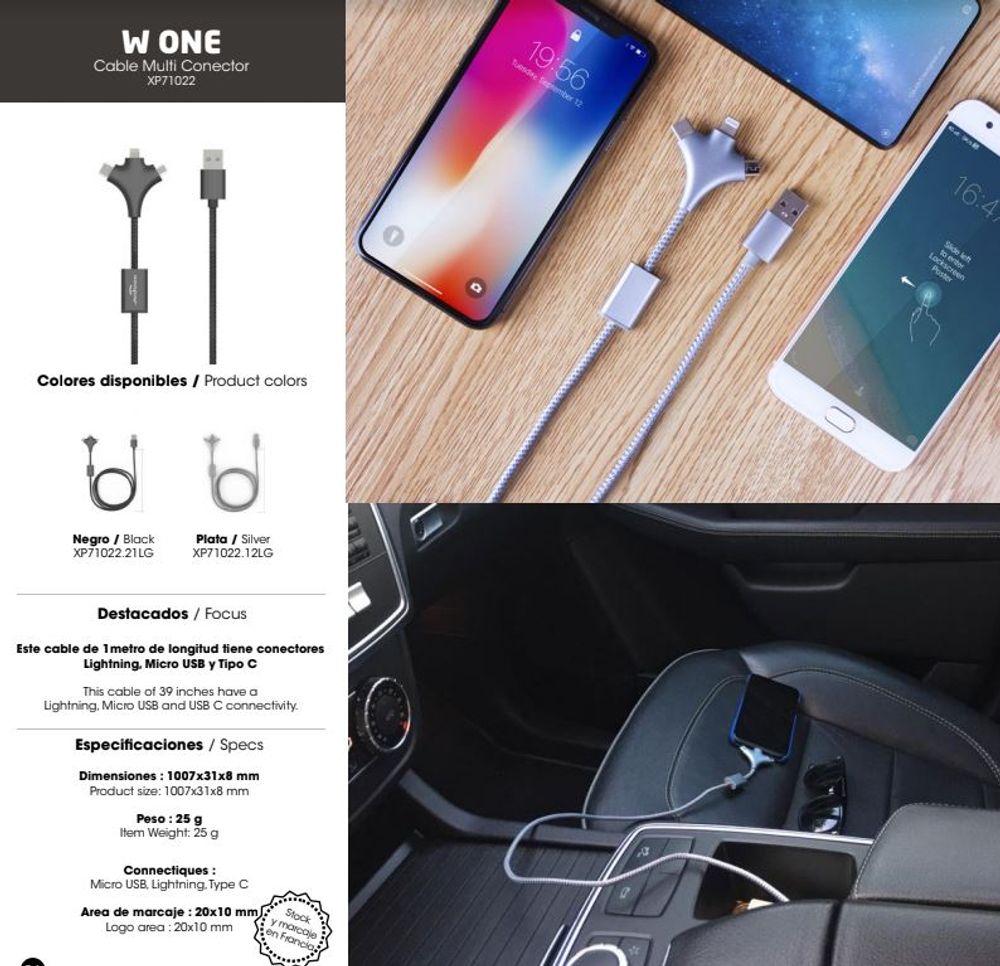 Other office supplies - USB cable - W One Collection - XOOPAR