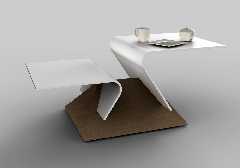 Coffee tables - “Virgola” - Coffee table in the living room - LUNE DESIGN