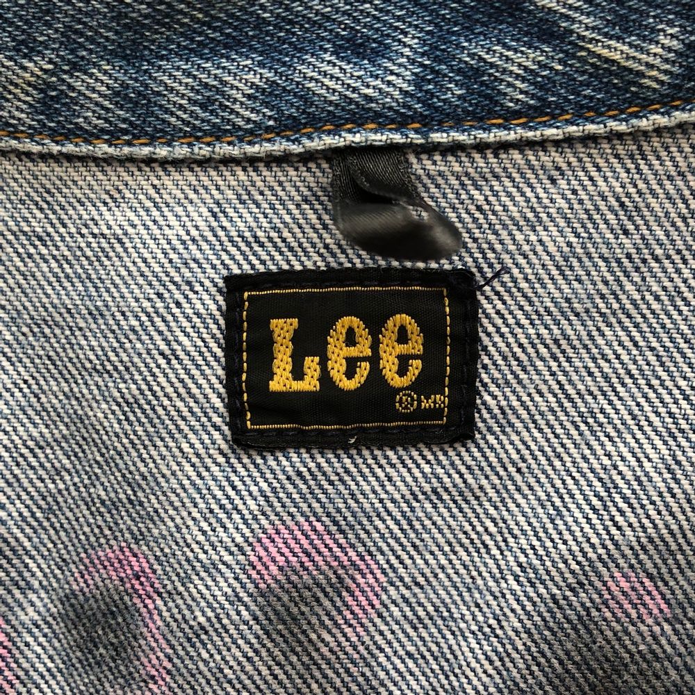 Prêt-à-porter - Veste en jean vintage peinte à la main Veste pop art LEE - PLACE D' UJI