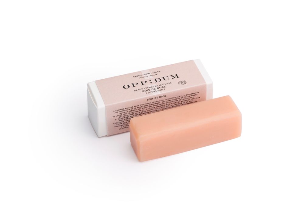 Savons - Savon-Soin Visage Douceur Absolue - BOIS DE ROSE - OPPIDUM - COSMETIQUE NATURELLE