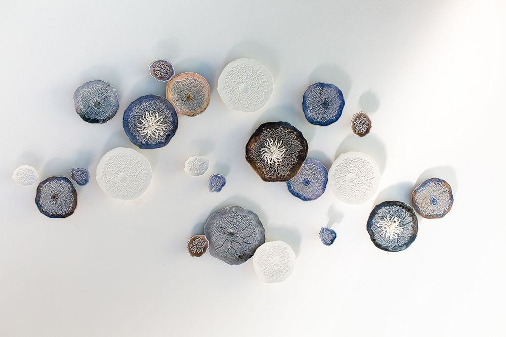 Other wall decoration - PORIFERA Blue wall decoration - FOS