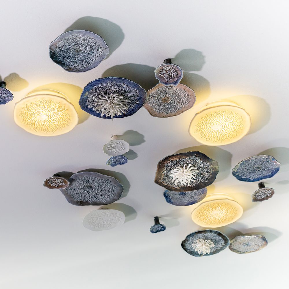 Other wall decoration - PORIFERA Blue wall decoration - FOS