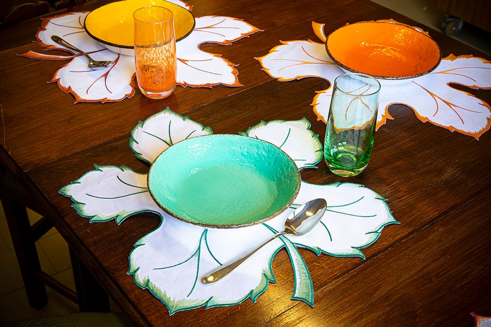 Table linen - Foglia Acero Sagomata Placemat - NIVES BY BALDINI E CECCHI