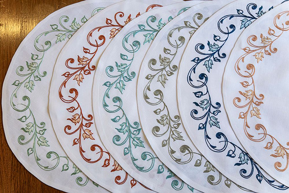 Linge de table textile - Set de table Intreccio di Foglie - NIVES BY BALDINI E CECCHI