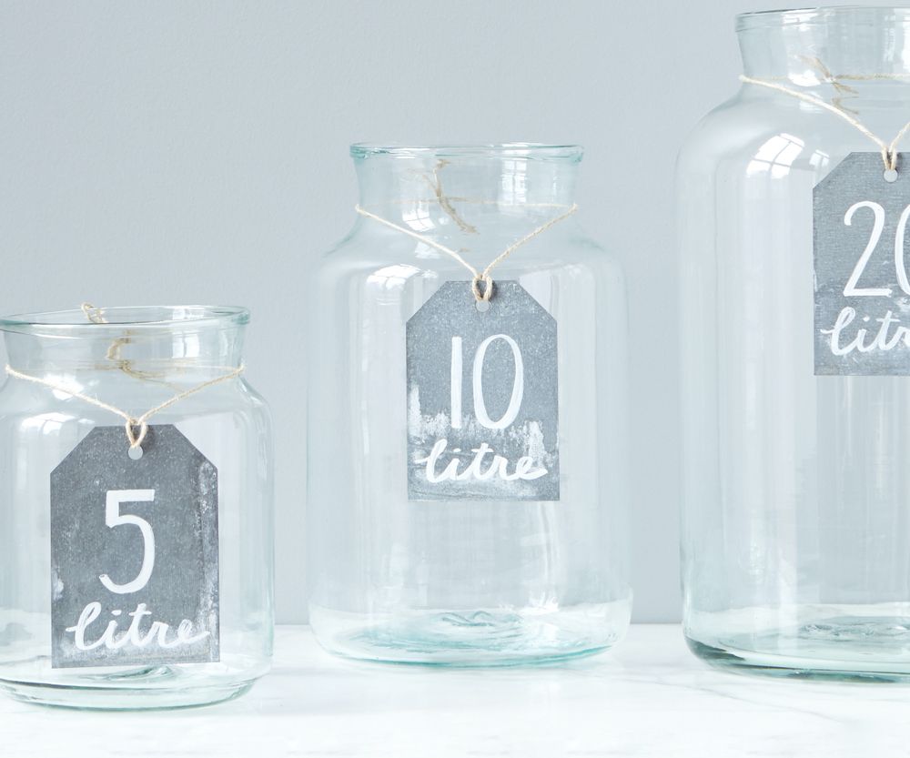 Ustensiles de cuisine - Bocal Mason transparent, 10 L - ETÚHOME