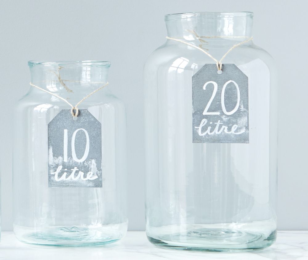 Vases - Mason Jar Clear, 20L - ETÚHOME