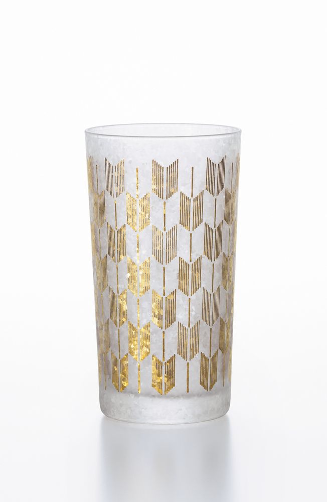 Tea and coffee accessories - Elegant gold pattern tumbler created in the motif of Japanese traditional patterns - ISHIZUKA GLASS CO., LTD.