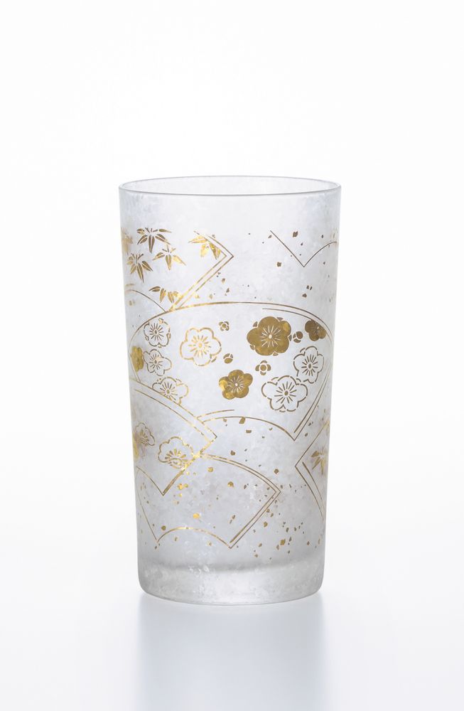 Tea and coffee accessories - Elegant gold pattern tumbler created in the motif of Japanese traditional patterns - ISHIZUKA GLASS CO., LTD.