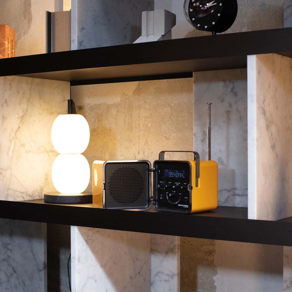 Speakers and radios - radio.cubo 50° yellow - BRIONVEGA