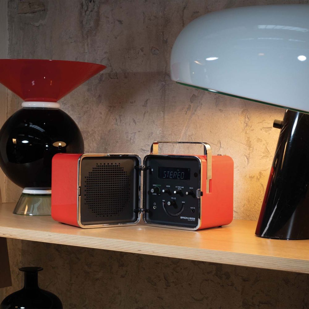 Speakers and radios - radio.cubo 50° orange - BRIONVEGA