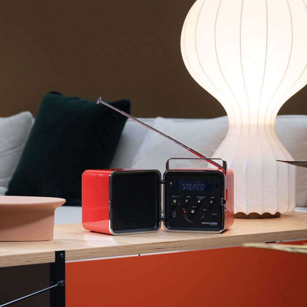 Speakers and radios - radio.cubo 50° orange - BRIONVEGA