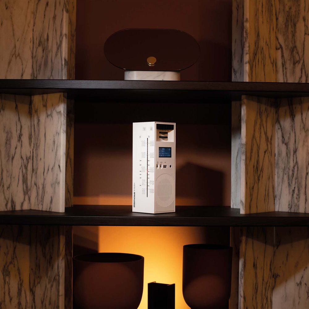 Speakers and radios - radio grattacielo RR327D+s white - BRIONVEGA