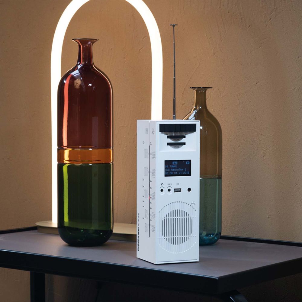 Speakers and radios - radio grattacielo RR327D+s white - BRIONVEGA