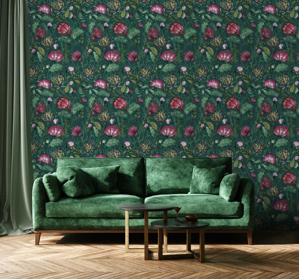 Autres décorations murales - Papier peint intissé ou matière velours :  Le Jardin de Majorque - SIMONE ET MARCEL