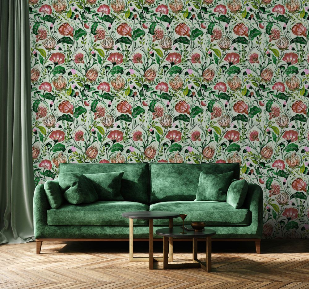 Autres décorations murales - Papier peint intissé ou matière velours :  Le Jardin de Majorque - SIMONE ET MARCEL