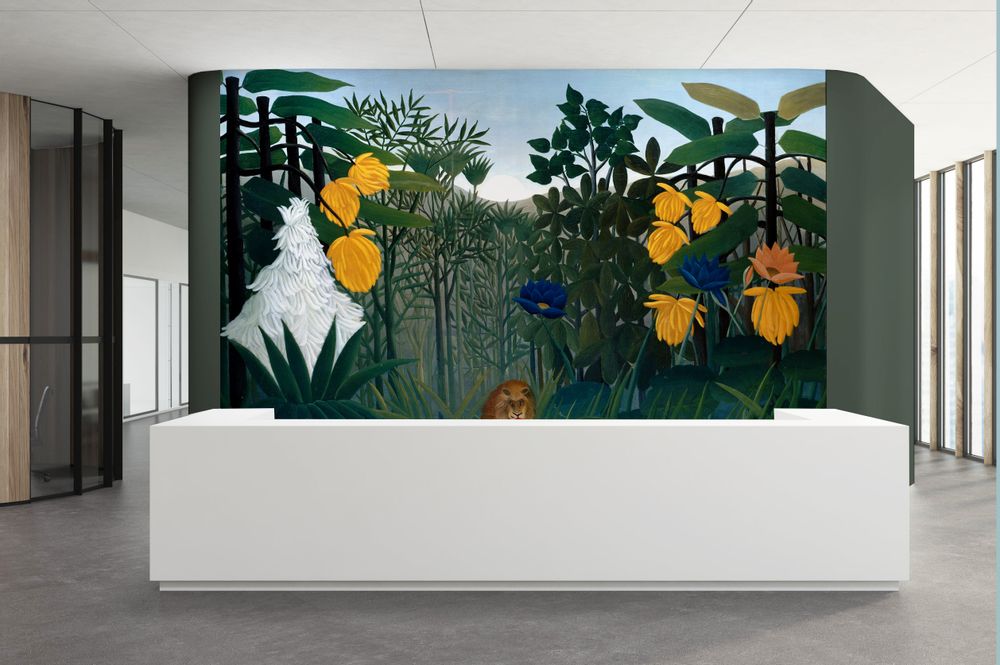 Autres décorations murales - Papier peint Intissé ou matière velours : Le repas du lion - SIMONE ET MARCEL