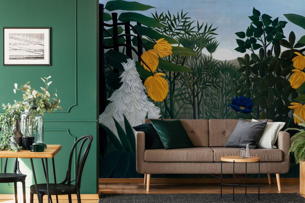 Autres décorations murales - Papier peint Intissé ou matière velours : Le repas du lion - SIMONE ET MARCEL